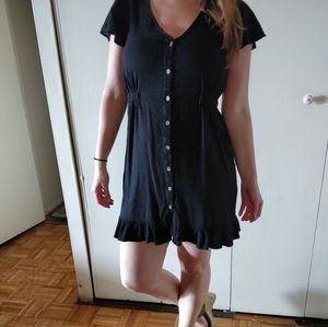 COTTON ON Button down black dress